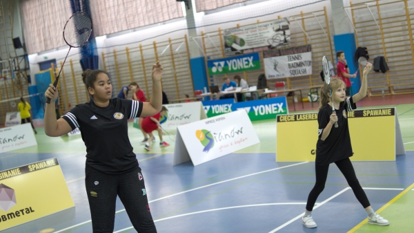 IV i VII miejsce w Finałach Wojewódzkich w Badmintonie Drużynowym w ramach Igrzysk Dzieci - Sianów 2017_11
